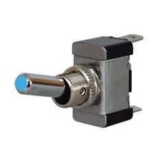 0-603-02 - Toggle Switch, Illuminated with 12/24V LED (Blue)